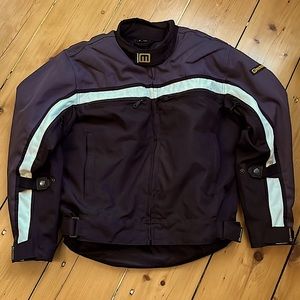 Motoboss motorcycle jacket with pads.